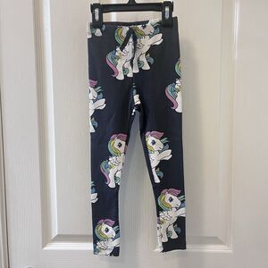 Zara x My Little Pony Leggings Gray Ribbed Girls Size 5